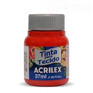 TINTA TECIDO 37ML VERMELHO TOMATE