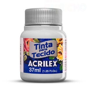 TINTA TECIDO 37ML CINZA CLARO ACRILEX