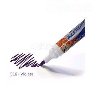 MARCADOR PARA TECIDO VIOLETA ACRILEX