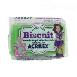 MASSA BISCUIT 90G VERDE MUSGO ACRILEX