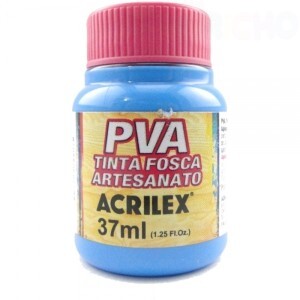 TINTA PVA 37ML AZUL CELESTE ACRILEX