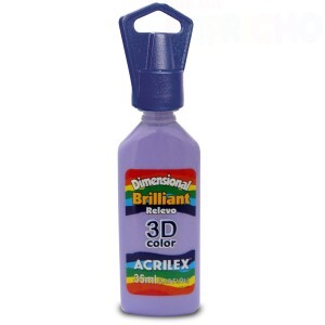 TINTA RELEVO DIMENSIONAL BRILHANTE 3D 35ML LILÁS ACRILEX