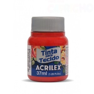TINTA TECIDO 37ML VERMELHO ESCARLATE