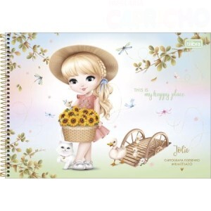 CADERNO CARTOGRAFIA JOLIE 80 FOLHAS