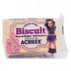 MASSA BISCUIT 90G ACRILEX PESSEGO