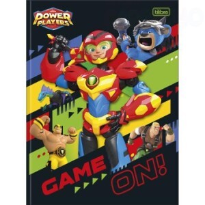 CADERNO 1/4 BROCHURA 80FOLHAS POWER PLAYER