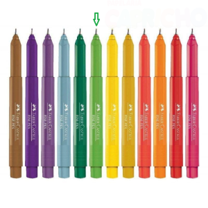 CANETA FINE PEN - VERDE FOLHA