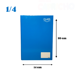 CADERNO BROCH 1/4 96FLS AZ