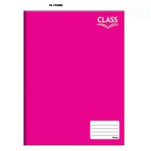 CADERNO BROCHURA 1/4 96FLS PINK