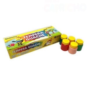 TEMPERA GUACHE 12 CORES 15ML ACRILEX